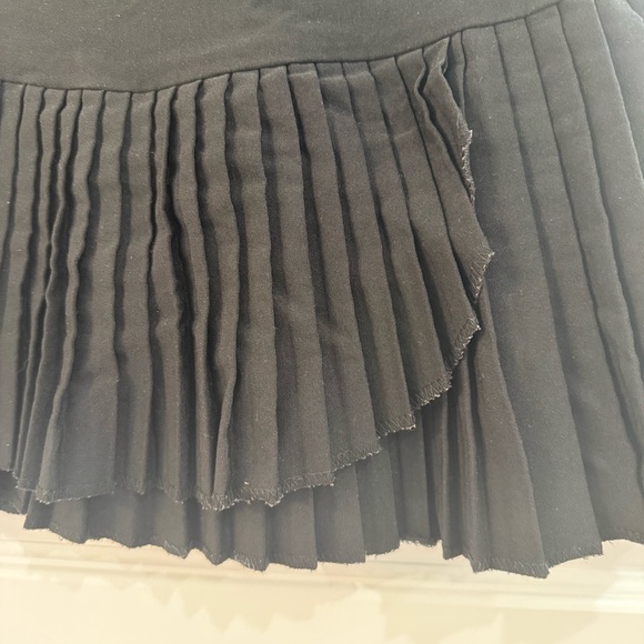 VTG Zoey Beth Black Pleated Mini Skirt - Y2K Dark Academia- Size Medium - Picture 4 of 8